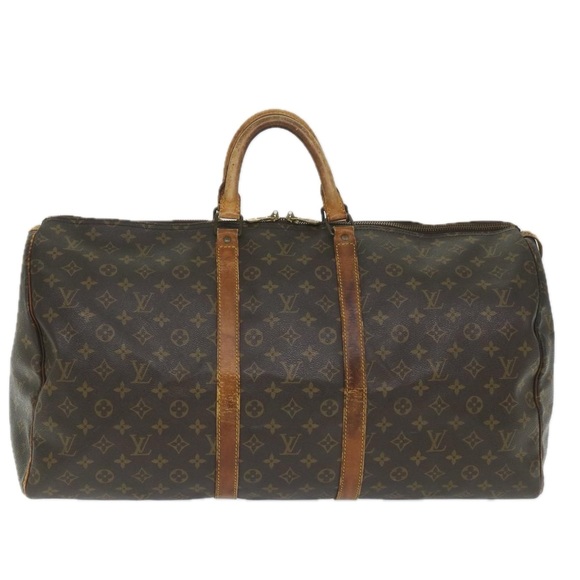 LOUIS VUITTON Monogram Keepall 55 Boston Bag M41424 LV Auth 57972 - Picture 2 of 16